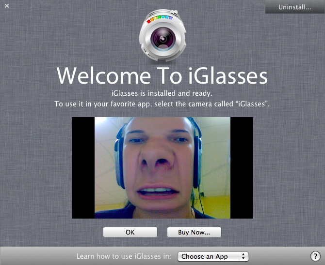 iGlasses 3.4 : Welcome Window
