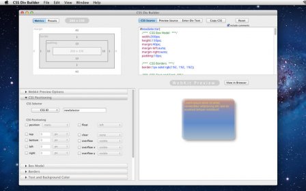 CSS Div Builder screenshot