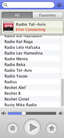 Home Radio Israel 1.1 : Error connecting