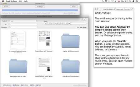 Email Archiver screenshot