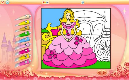 Color by Numbers - Princesses - Free screenshot