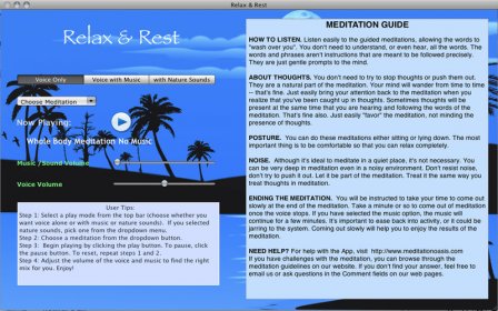 Relax and Rest Guided Meditations screenshot