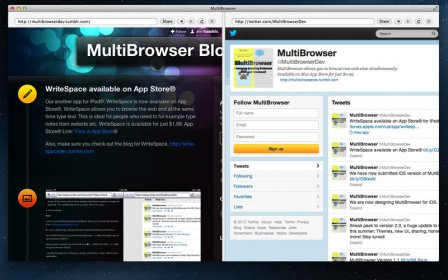 MultiBrowser - no more jumping between tabs and windows! screenshot