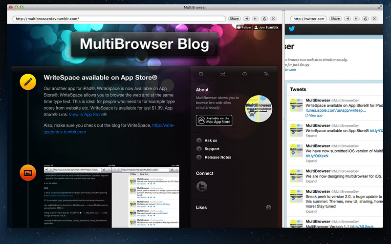 MultiBrowser - no more jumping between tabs and windows! 2.0 : MultiBrowser - no more jumping between tabs and windows! screenshot