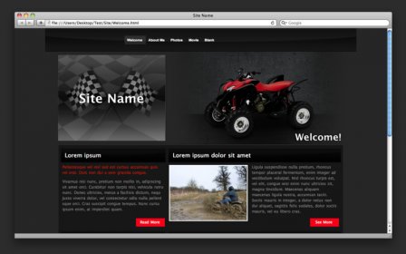 Theme Designs for iWeb screenshot