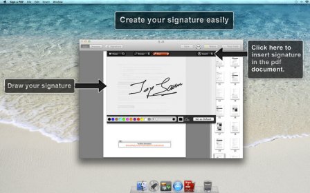 Sign a PDF screenshot