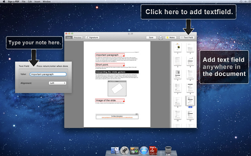 Sign a PDF 1.2 : Sign a PDF screenshot
