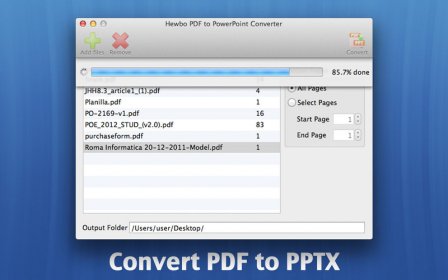 Hewbo PDF to PowerPoint Converter screenshot