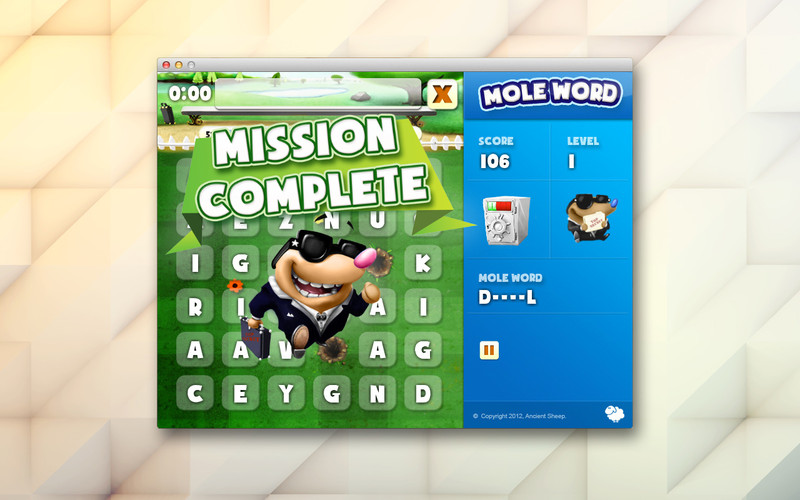 Mole Word : Gameplay