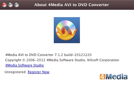 4Media AVI to DVD Converter 7.1 : About window