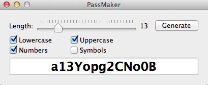 PassMaker 1.1 : Medium String