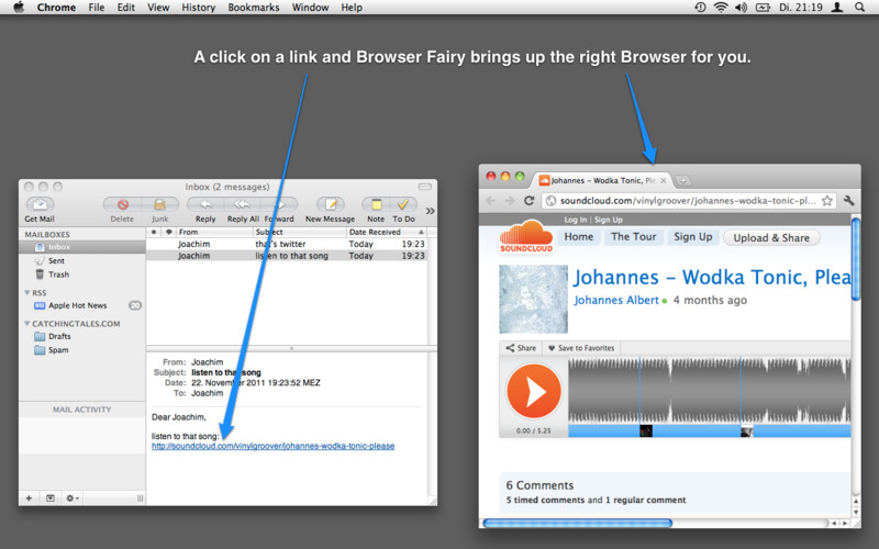 Browser Fairy 1.0 : Main window