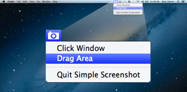 ScreenshotMenu 1.0 : Main window
