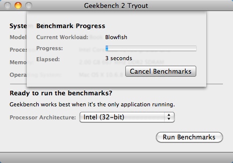 Geekbench 2.4 : Scanning Mac