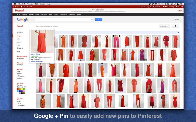 Friendly for Pinterest 1.2 : Friendly for Pinterest screenshot
