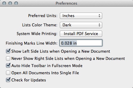 PDF Nomad 2.2 : Program Preferences