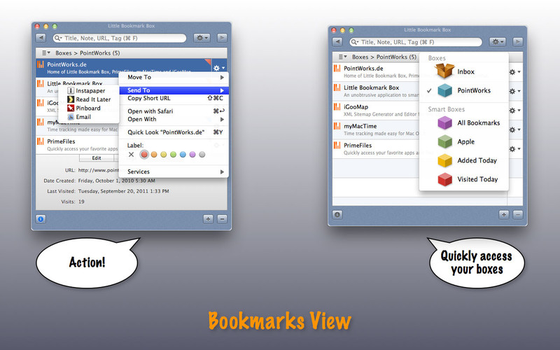 Little Bookmark Box 2.3 : Little Bookmark Box screenshot