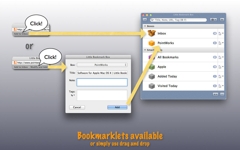 Little Bookmark Box 2.3 : Little Bookmark Box screenshot