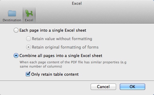 Wondershare PDF to Excel 3.0 : Program Preferences