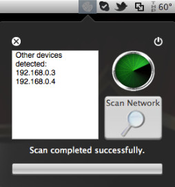iNetwork Scan 1.0 : Main window