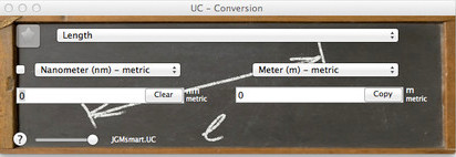 JGMsmart.UC - Unit Converter 1.1 : Main window