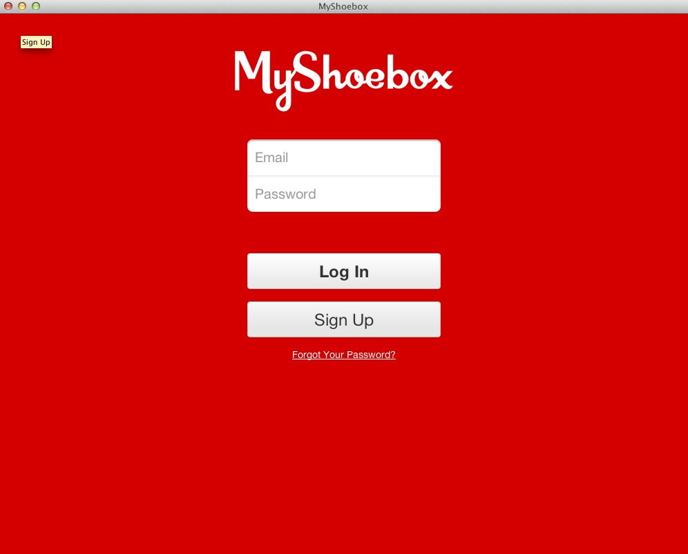 MyShoebox 1.1 : Main window