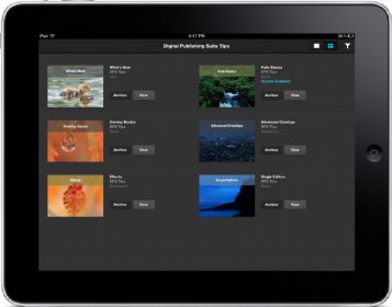 Multi-folio viewer app