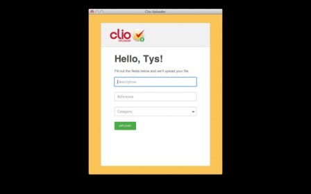 Clio Uploader screenshot