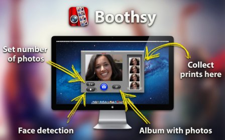 Boothsy for Mac - amazing photo booth producing beautiful photostripes screenshot
