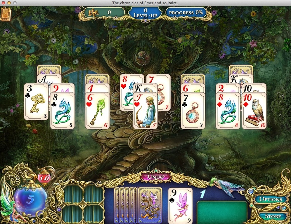 The Chronicles of Emerland Solitaire : Gameplay Window