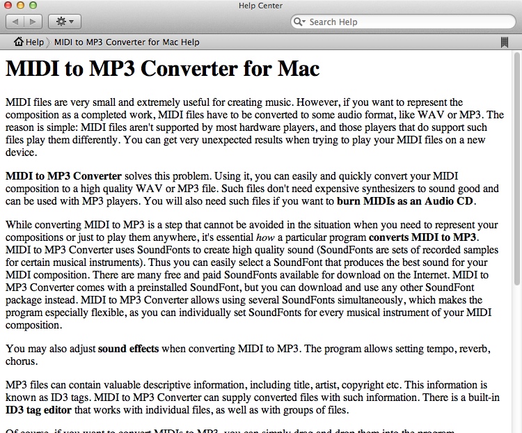 MIDI to MP3 Converter 7.0 : Help Guide
