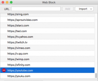 Block websites