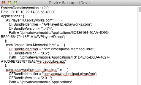 iBackup Extractor 2.0 : Device details