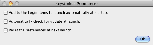 Keystrokes Pronouncer 4.1 : Main Window