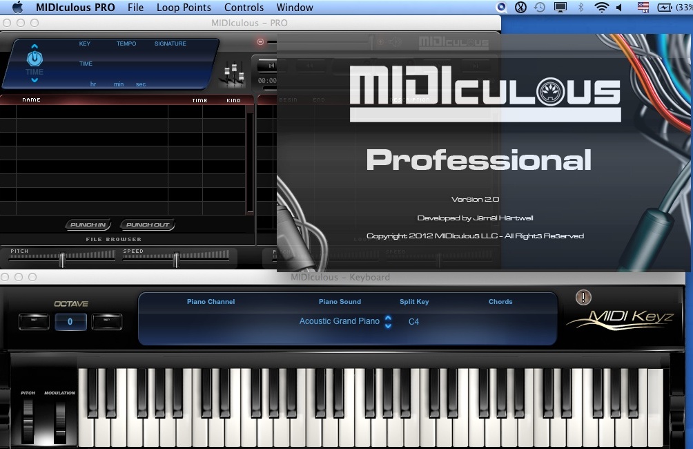 MIDIculous PRO 2.0 : Version Window