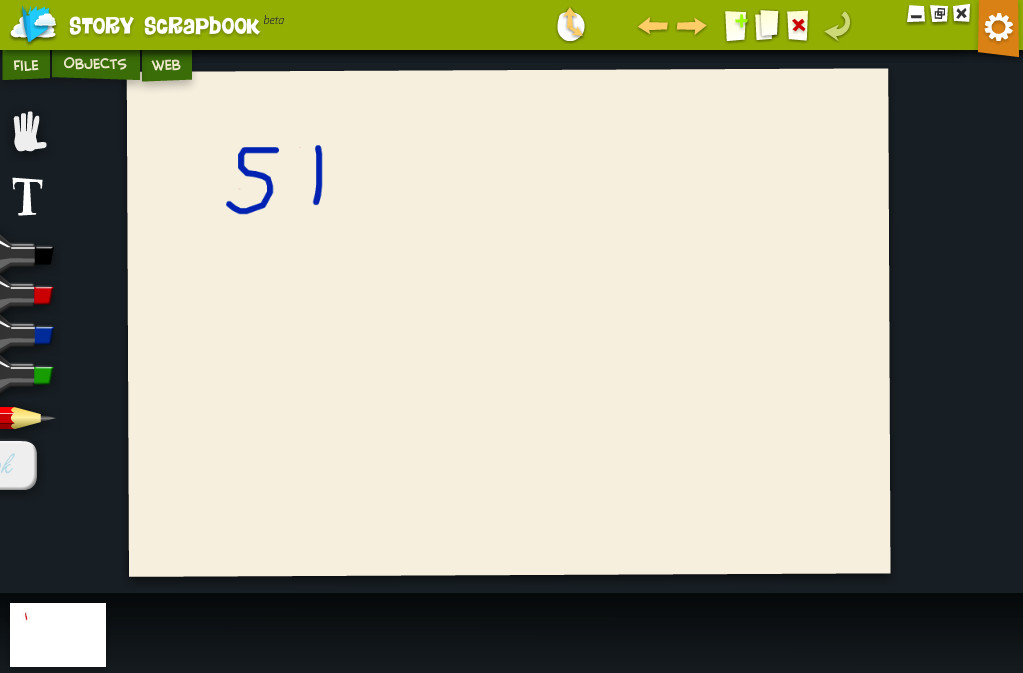 StoryScrapbook 0.7 : Main window