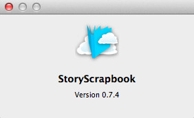 StoryScrapbook 0.7 : About window