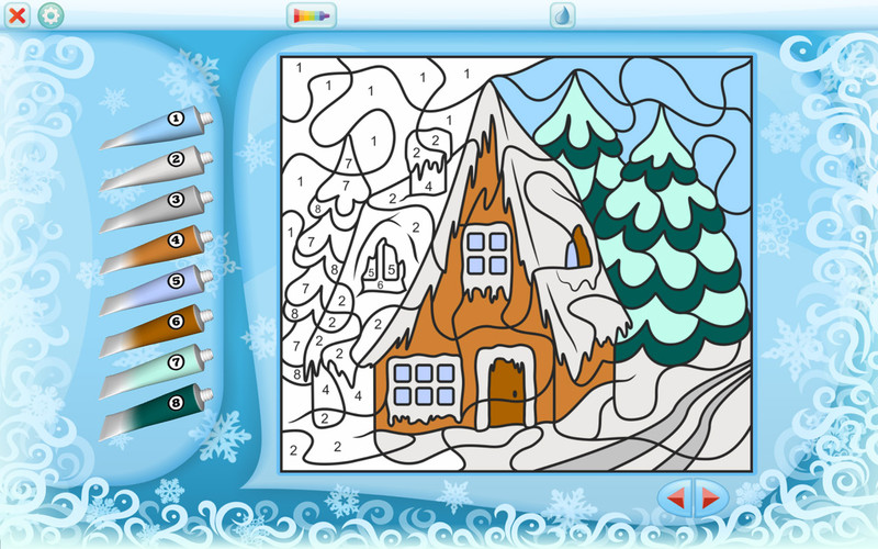 Color by Numbers - Christmas - Free 1.0 : Color by Numbers - Christmas screenshot