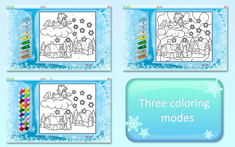 Color by Numbers - Christmas - Free 1.0 : Color by Numbers - Christmas - Free screenshot