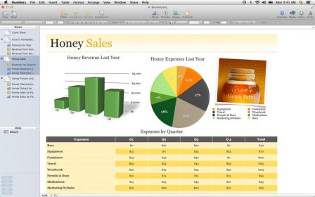 Numbers screenshot