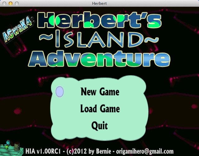 Herbert's Island Adventure 1.0 : About Window