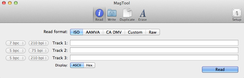 MagTool 0.1 : Main window