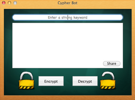 Cypher Bot 1.2 : Main window
