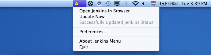 Jenkins Menu 0.0 : Main Window