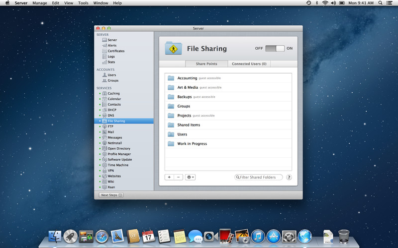 OS X Server : OS X Server screenshot