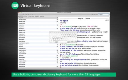 PONS Dictionary Manager screenshot