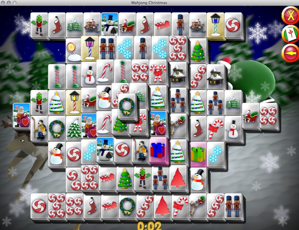Mahjong Christmas 2.0 : Gameplay Window
