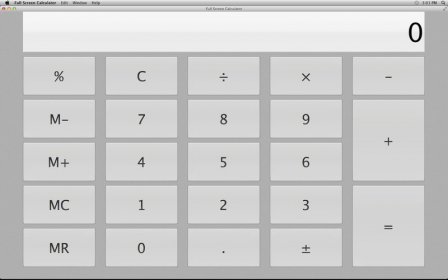 Full Screen Calculator screenshot