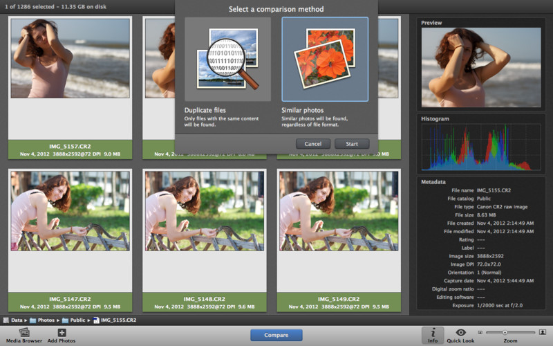 PhotoSweeper Lite: Remove duplicate photos in iPhoto, Aperture and Lightroom 1.9 : PhotoSweeper Lite: Remove duplicate photos in iPhoto, Aperture and Lightroom screenshot