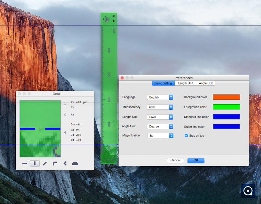 Ondesoft Screen Rulers for Mac 1.12 : ruler for mac